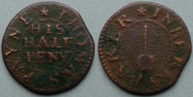 Bury St. Edmunds, Thomas Payne halfpenny Bury St. Edmunds, Thomas Payne halfpenny